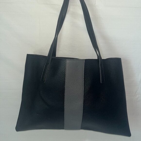 VINCE CAMUTO Vegan Leather Luck Tote black - Picture 2 of 10